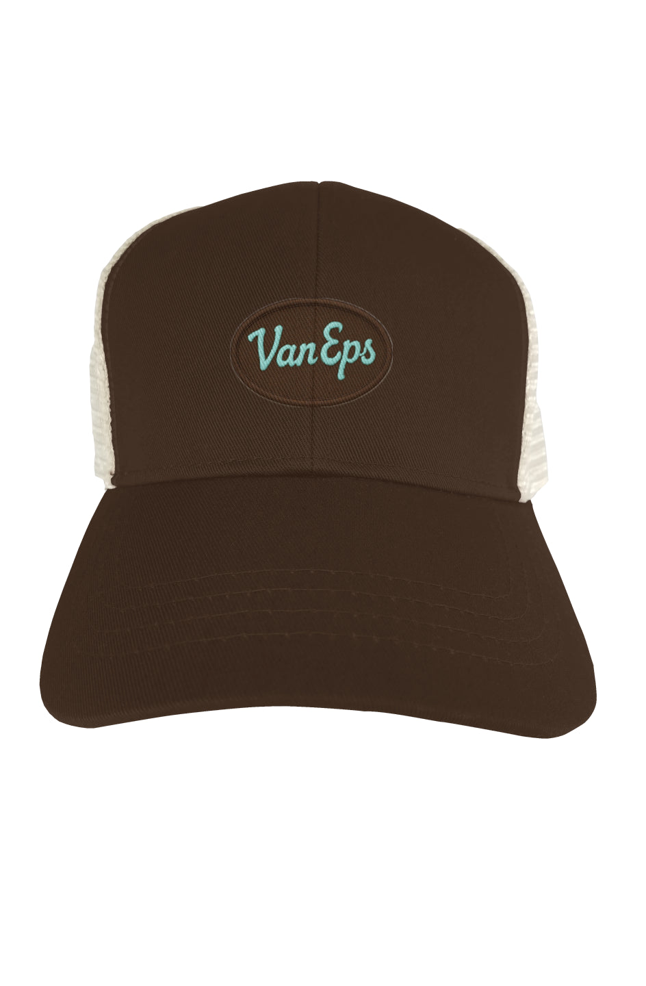 Haus of "Van Eps" Trucker Hat - Y2K Brown & Blue