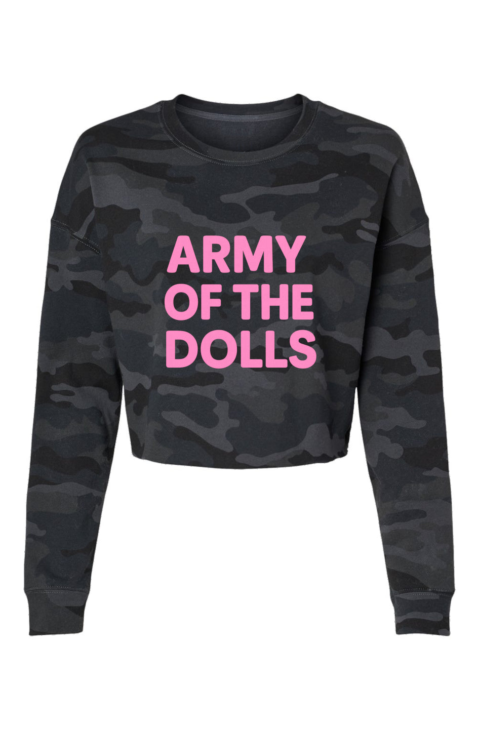 Lightweight Camo Cropped Crew