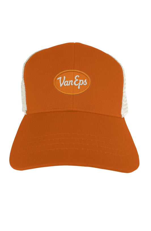 Haus of 'Van Eps" Trucker Hat - Y2K Orange & Cream